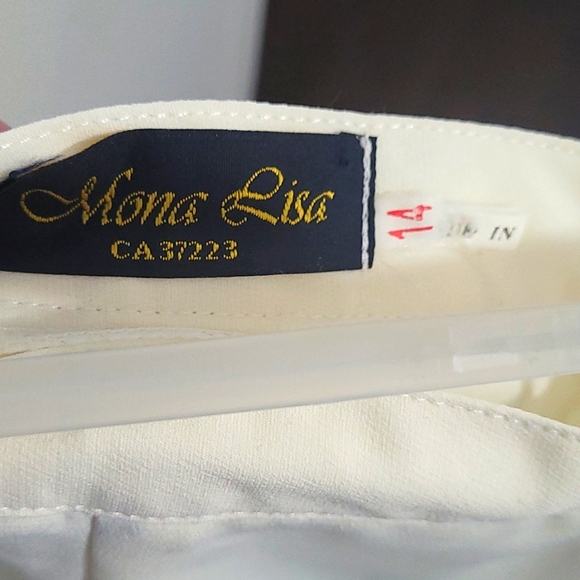 Unlined full length Ivory pencil skirt - Picture 7 of 7